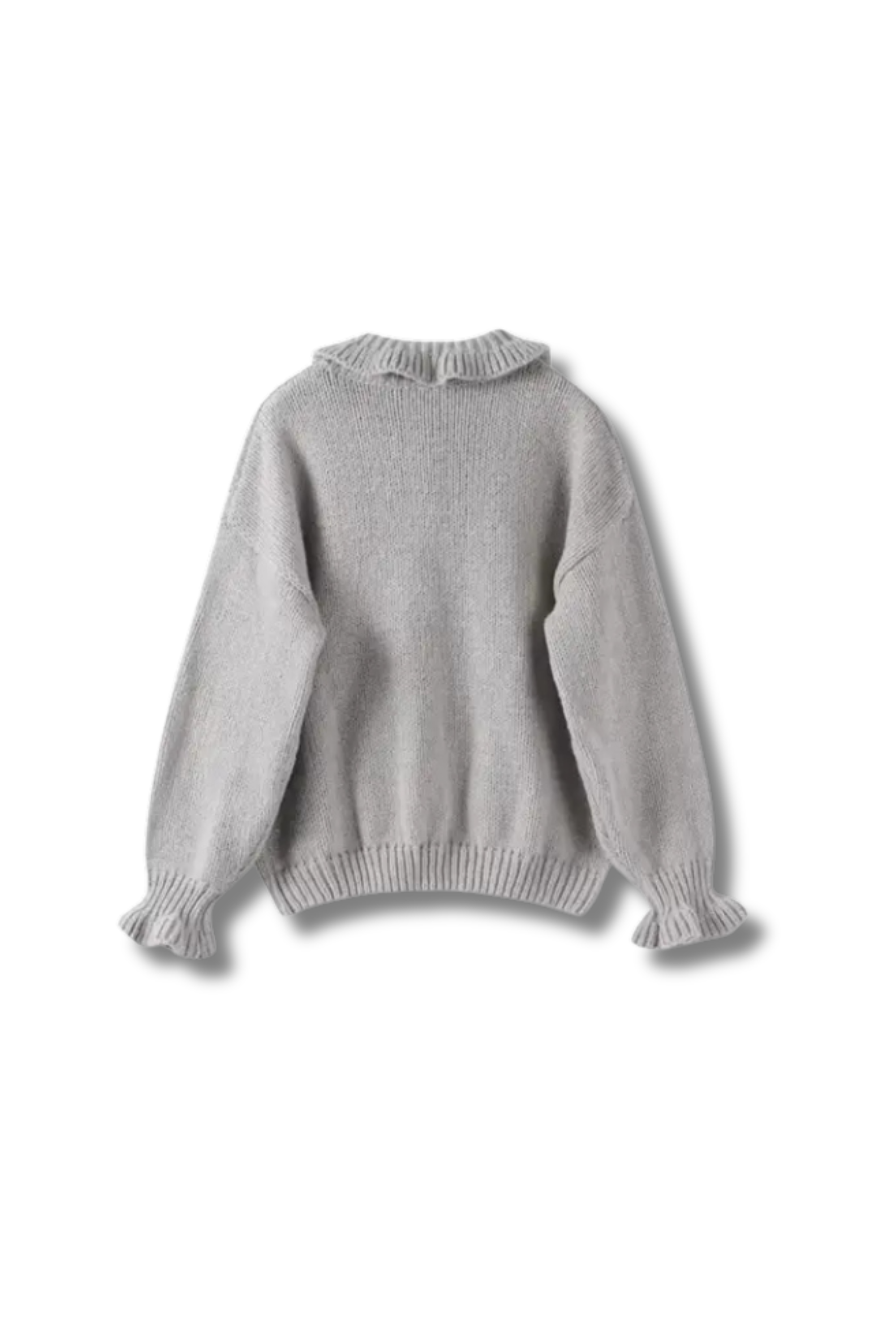 EMELY – Weicher Strick-Cardigan mit Rüschen